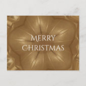 Elegant Gold Brown Kerstmis Kaleidoscoop Star Feestdagenkaart (Voorkant)