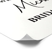 Elegant Gold Brunch & Bubbly Bridal Shower Sign Poster (Hoek)