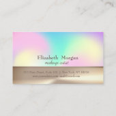 Elegant Gold Brush Stroke Ombre Loyalty Card (Achterkant)