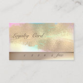 Elegant Gold Brush Stroke Ombre Loyalty Card (Voorkant)