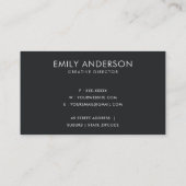 ELEGANT GOLD BRUSH STROKE STAIN CIRCLE MARK LOGO VISITEKAARTJE (Achterkant)