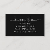 Elegant Gold Brushed Metallic minimalist Visitekaartje (Achterkant)