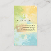 Elegant Gold Brushed | QR-code | WATERVERF Visitekaartje (Achterkant)