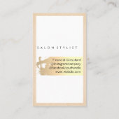 Elegant Gold Brushed | QR-etiket Visitekaartje (Achterkant)