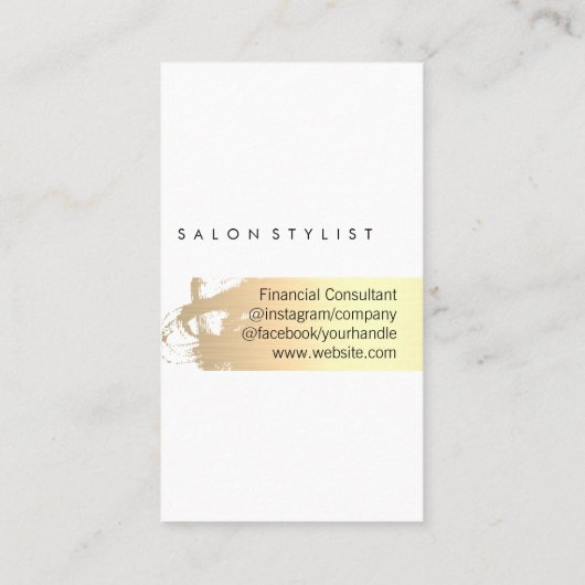 Elegant Gold Brushed | QR Label Scan (Achterkant)