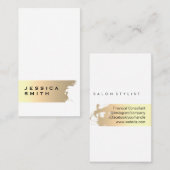 Elegant Gold Brushed Visitekaartje (Voorkant / Achterkant)