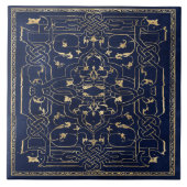 Elegant Gold Bue Tegeltje (Voorkant)