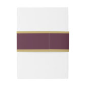 Elegant Gold Burgundy & Blush Rozen Weddenschap Uitnodigingen Wikkel (Achterkant Voorbeeld)