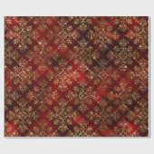 Elegant Gold Burgundy Cadeaupapier (Vlak)