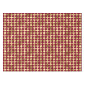 Elegant Gold Burgundy Diamond Pattern Tafelkleed (Voorkant (Horizontaal))