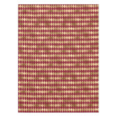 Elegant Gold Burgundy Diamond Pattern Tafelkleed (Voorkant)