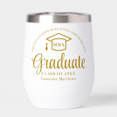 Elegant Gold Business School Afstuderen MBA (Achterkant)