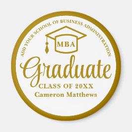 Elegant Gold Business School Afstuderen MBA Magneet