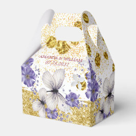 Elegant Gold Butterflies Wedding Favor Box Bedankdoosjes