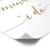 Elegant Gold Calligrafie doet er niets aan als ik Poster (Hoek)