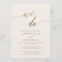 Elegant Gold Calligrafie | Ivory we wedden