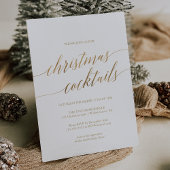 Elegant Gold Calligrafie-kerstcadeau Kaart