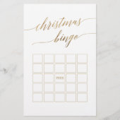 Elegant Gold Calligrafie-kerstwoord: game Flyer (Voorkant)