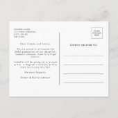 Elegant Gold Calligraphy Afstuderen Aankondigingskaart (Achterkant)