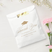 Elegant Gold Calligraphy Afstuderen Hartelijk dank Bedankzakje (Gezegeld)