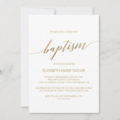 Elegant Gold Calligraphy Baptisme Kaart (Voorkant)