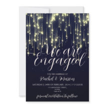 Elegant Gold Calligraphy Engagement Party