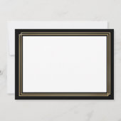 Elegant Gold Calligraphy Engagement Party Kaart (Achterkant)
