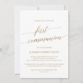 Elegant Gold Calligraphy First Community Kaart (Voorkant)