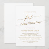 Elegant Gold Calligraphy First Community Kaart (Voorkant / Achterkant)