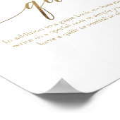 Elegant Gold Calligraphy Our Keepomwille Quilt Poster (Hoek)