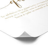 Elegant Gold Calligraphy Our Keepomwille Quilt Poster (Hoek)