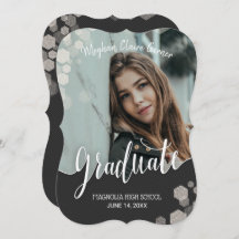 Elegant Gold Calligraphy Photo Afstuderen