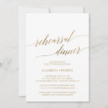 Elegant Gold Calligraphy Rehearsal Dinner Kaart<br><div class="desc">Deze elegante goudkalligrafie-repetitie voor het diner is perfect voor een herfst-evenement. Het neutrale ontwerp is voorzien van een minimalistische kaart met romantische en faux gouden folie-typografie. Opmerking: dit ontwerp is niet voorzien van echte gouden folie. Het is een afbeelding van hoge kwaliteit die gemaakt is om op gouden folie te...</div>