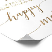 Elegant Gold Calligraphy Rx Marriage Advice Poster (Hoek)