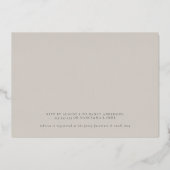 Elegant Gold Calligraphy Script Vrijgezellenfeest Folie Uitnodiging (Achterkant)