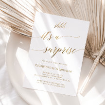 Elegant Gold Calligraphy Surprise