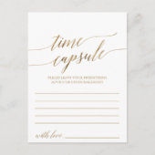 Elegant Gold Calligraphy Time Capsule Kaarten (Voorkant)