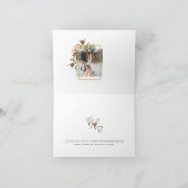 Elegant Gold Calligraphy Two-Afbeelding Kerstmis Feestdagen Kaart (Binnen)