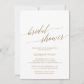 Elegant Gold Calligraphy Vrijgezellenfeest Kaart (Voorkant)