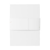 Elegant Gold Calligraphy Wedding Jubileum Invit Uitnodigingen Wikkel (Achterkant Voorbeeld)