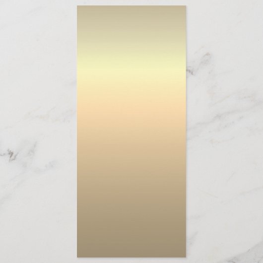 Elegant Gold Calligraphy Wedding Menu (Achterkant)