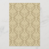 Elegant Gold Calligraphy Wedding Table Number Kaart (Achterkant)