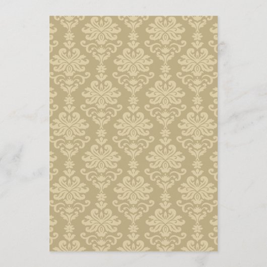 Elegant Gold Calligraphy Wedding Table Number Kaart (Achterkant)