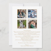 Elegant Gold Calligraphy Year in Review Foto Feestdagenkaart (Achterkant)