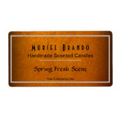 Elegant Gold Candle Company V4 Kandle Jar Label (Voorkant)