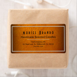 Elegant Gold Candle Company V4 retouradres Etiket