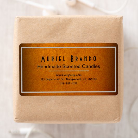 Elegant Gold Candle Company V4 retouradres Etiket (Insitu)