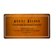 Elegant Gold Candle Company V4 retouradres Etiket (Voorkant)