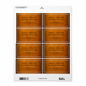 Elegant Gold Candle Company V4 retouradres Etiket (Full Sheet)