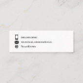 Elegant Gold Card Plaats Afstuderen monogram naam Contactkaartje (Achterkant)